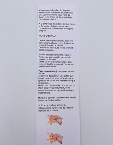 Oriculi - Cure oreille en Bambou