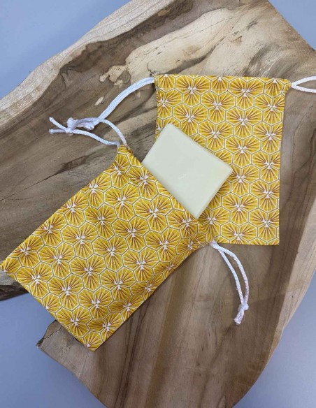 Pochette à savon simple en tissu enduit