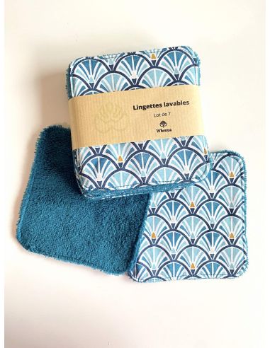 Lingettes démaquillantes lavables en micro...