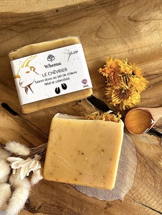 Savon au lait de chèvre miel et calendula