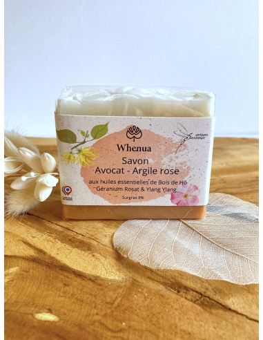 Savon peaux matures avocat argile rose