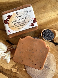 Savon jambes lourdes exfoliant et vigne rouge