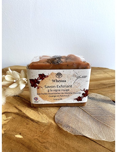 Savon jambes lourdes exfoliant et vigne rouge