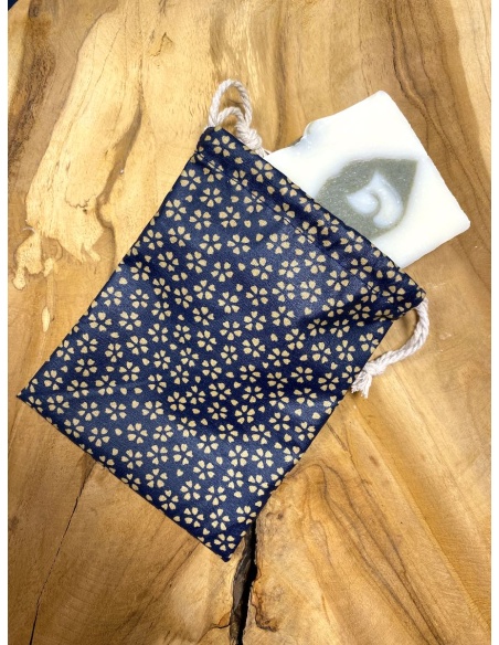 Pochette à savon simple en tissu enduit