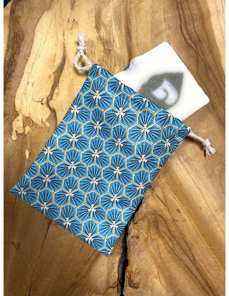 Pochette à savon simple en tissu enduit