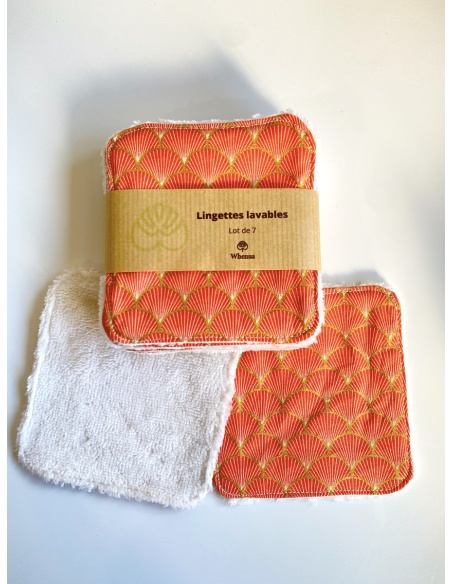 Lingettes démaquillantes lavables en micro éponge bambou 10x10cm