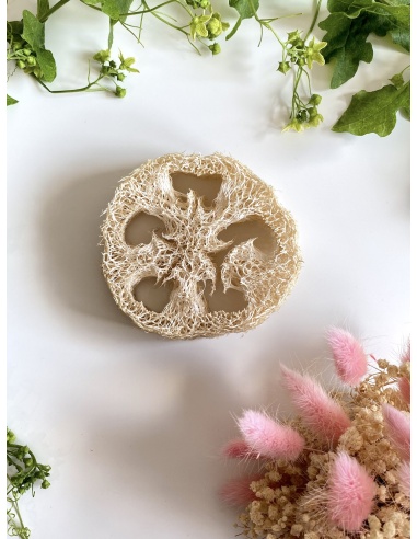 Porte savon en rondelle de luffa