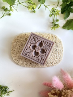 Porte savon en luffa