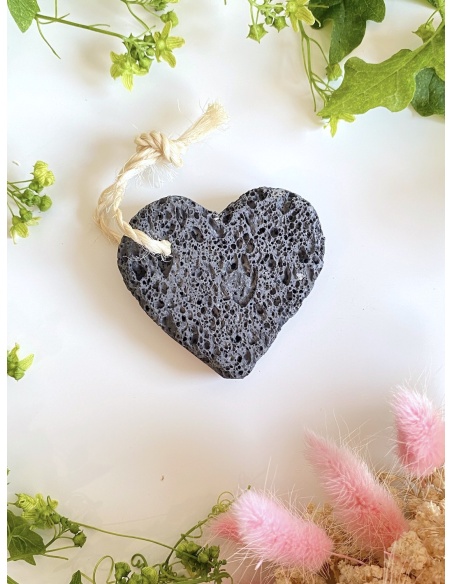 Pierre ponce en forme de coeur