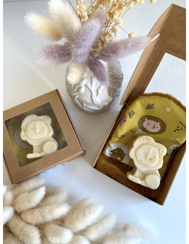 Coffret savon et gant de toilette