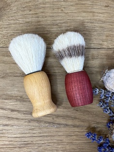 Blaireau naturel pour le rasage