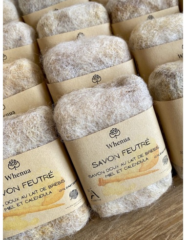 Savons feutrés au lait de brebis des Ardennes