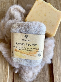 Savon feutré au lait de brebis des Ardennes