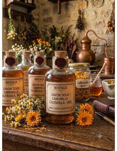 Savon liquide artisanal - Miel Calendula Camomille